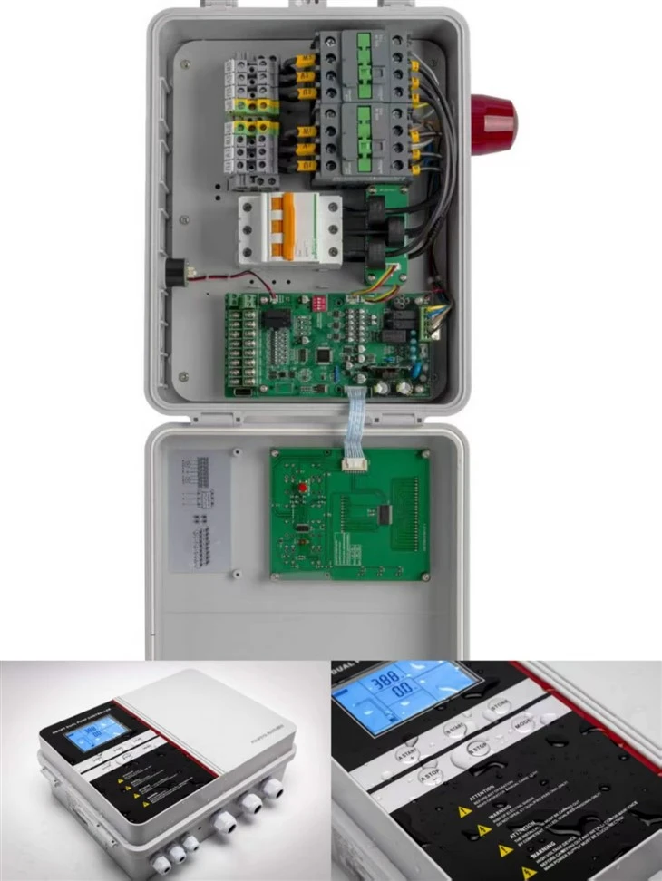 Trojfázový ovládací panel s dvojitým čerpadlom 0,75-4kw